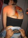 Airbrush fish tattoo